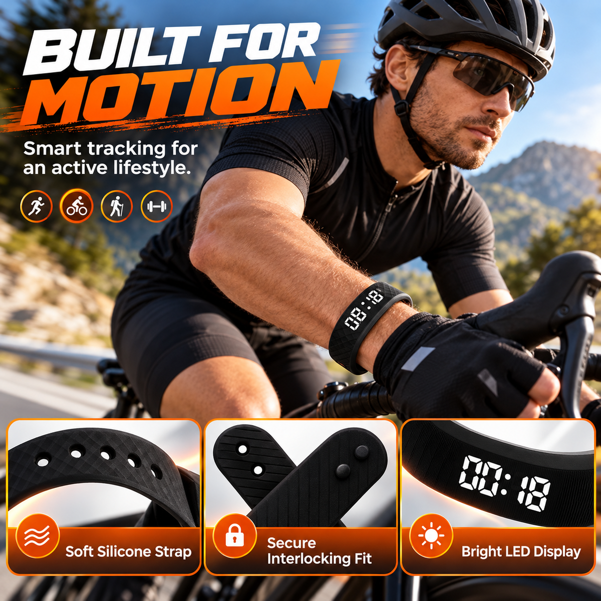 Vibrating Alarm Reminder Watch