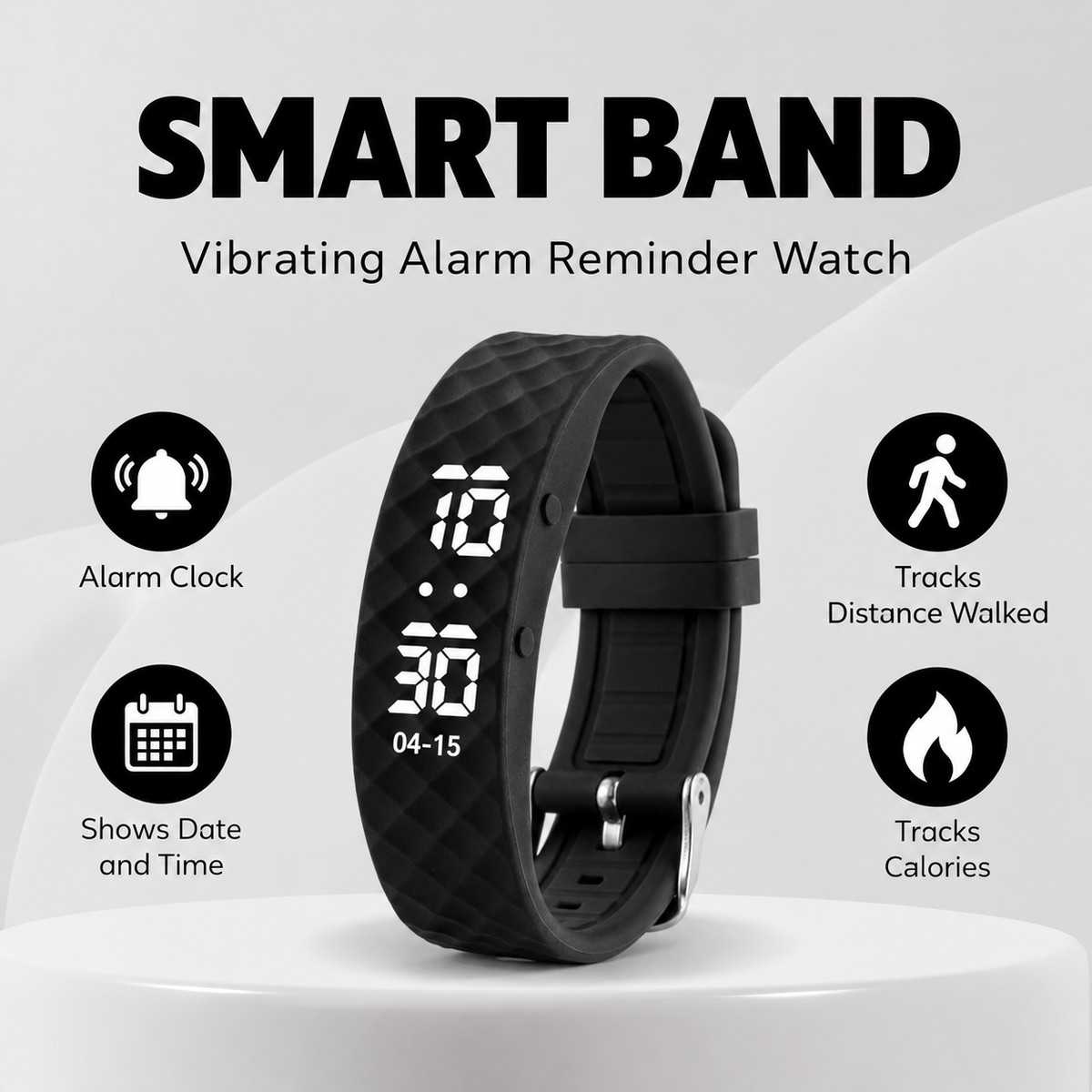 Vibrating Alarm Reminder Watch
